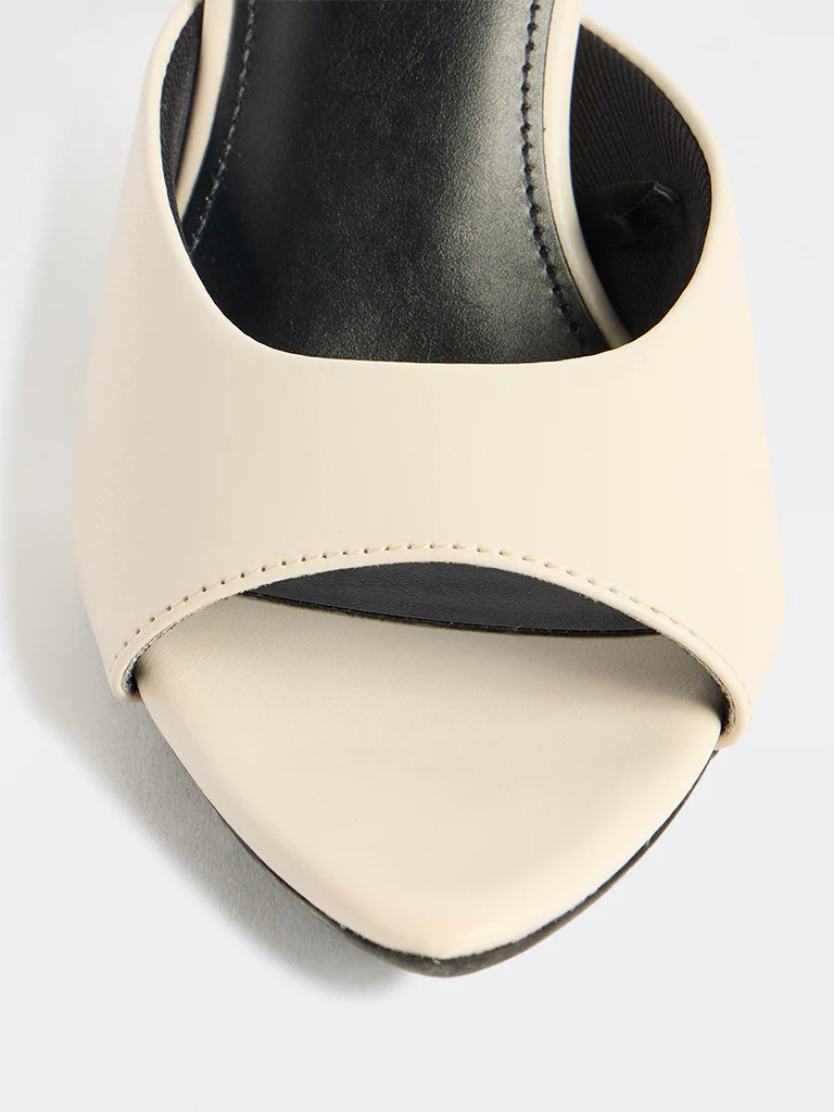 LUNA BLU Ivory Stiletto-Heel Sandals - Image 4