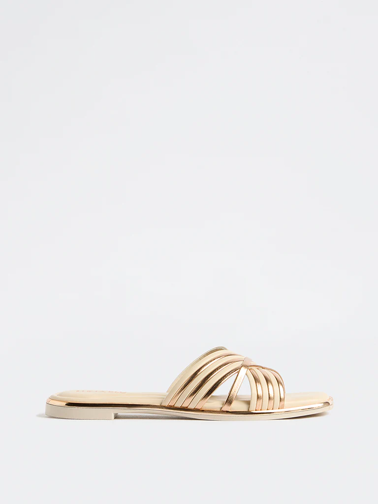 LUNA BLU Ivory Stripe-Design Slides - Image 2