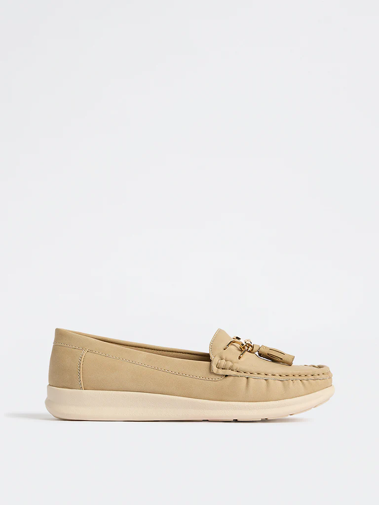LUNA BLU Ivory Tassel Detailed Loafers - Image 2