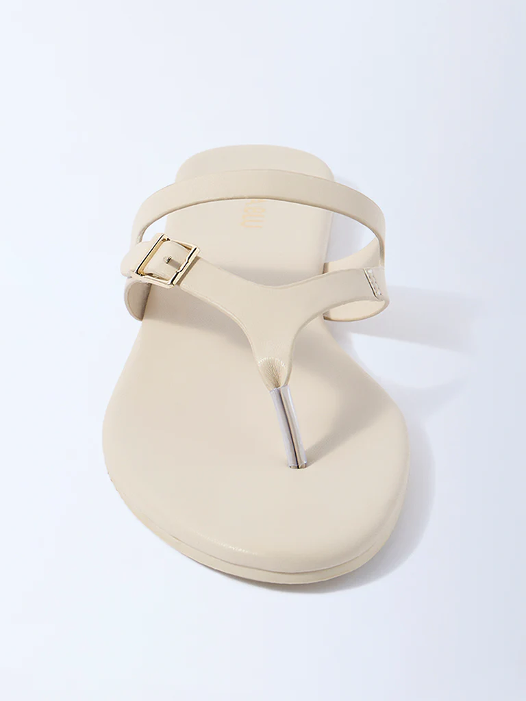 LUNA BLU Ivory Thong-Strap Sandals - Exclusive - Image 3