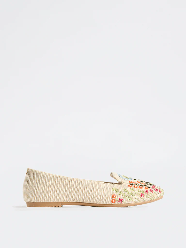 LUNA BLU Multicolor Floral-Embroidered Loafers - Image 2