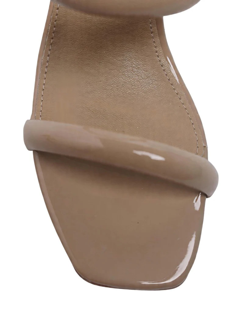 LUNA BLU Nude Dual Strap Heel Sandals - Image 3