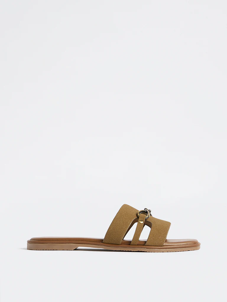 LUNA BLU Olive Hardware Detailed Slides - Image 2