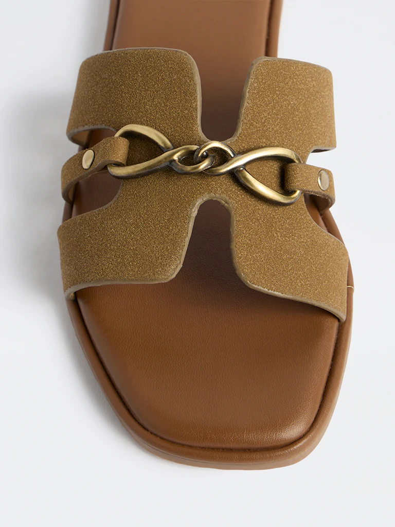 LUNA BLU Olive Hardware Detailed Slides - Image 4