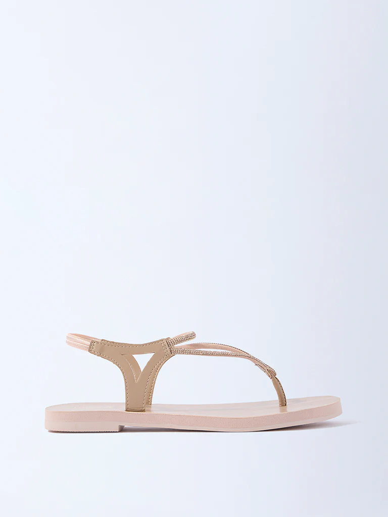 LUNA BLU Pink Embellished Slides - Exclusive - Image 2