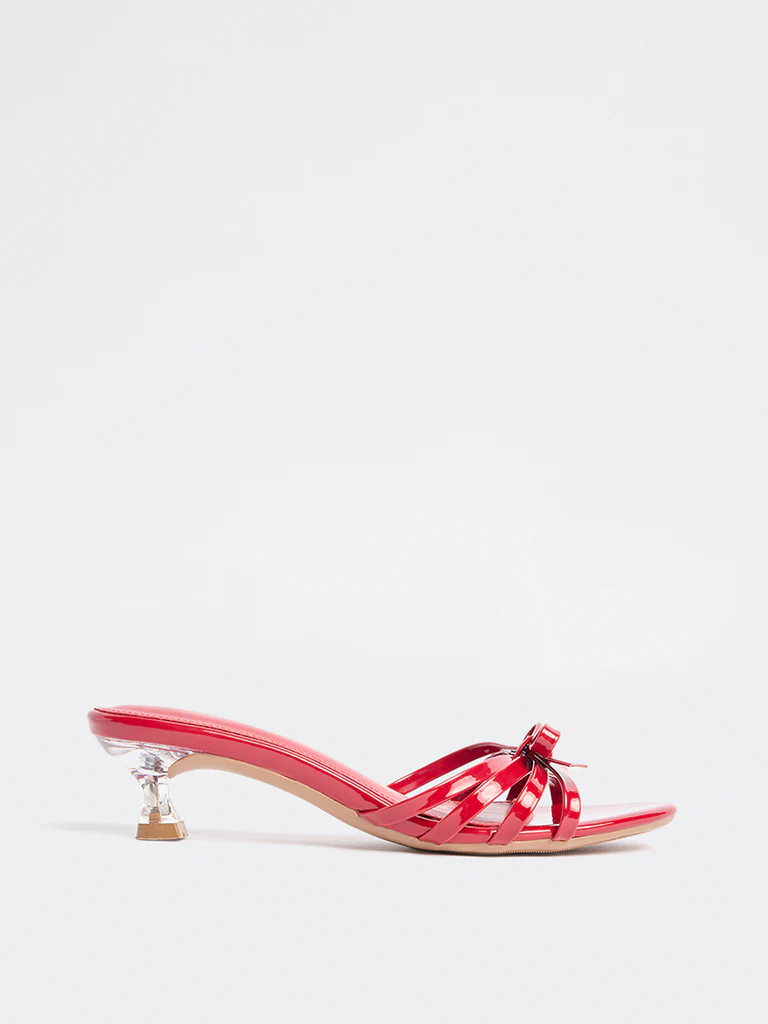 LUNA BLU Red Bow Detailed Sandals - Image 2