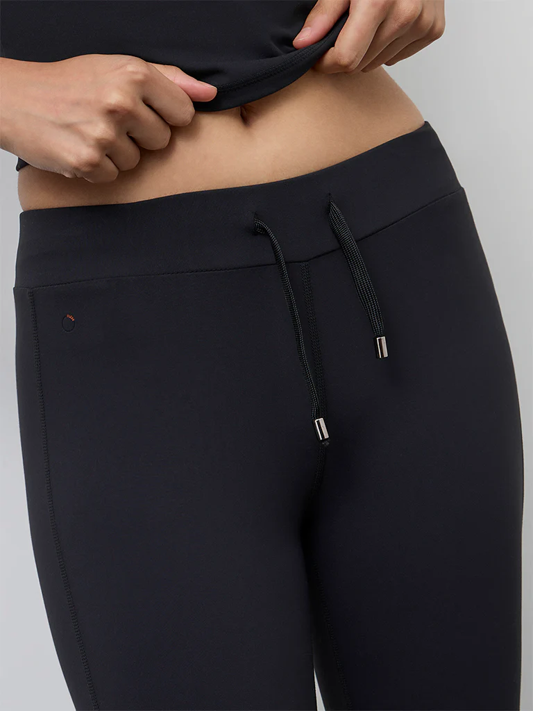 Nuoflexx Black High-Rise Track Pants - Image 3