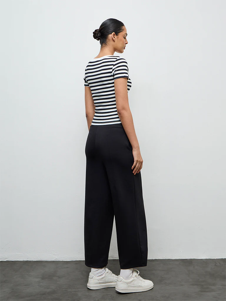 Nuoflexx Black High-Rise Track Pants - Image 4