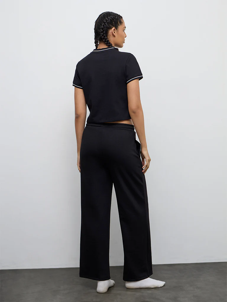 Nuoflexx Black High-Rise Track Pants - Image 4
