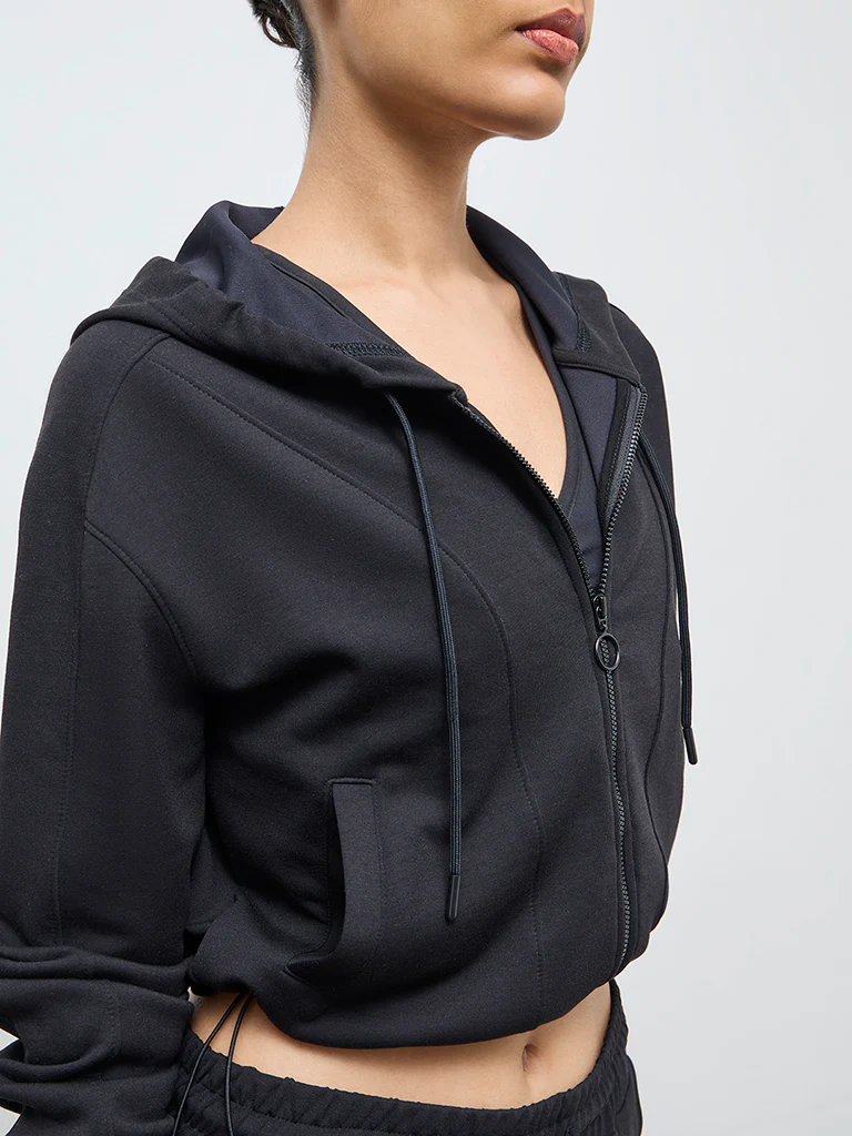 Nuoflexx Black Hooded Jacket - Image 3