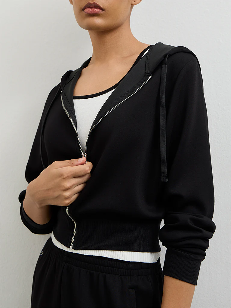 Nuoflexx Black Hooded Jacket - Image 3