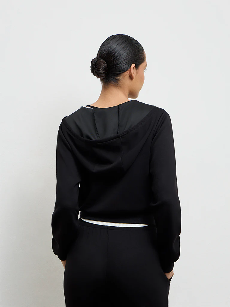 Nuoflexx Black Hooded Jacket - Image 4