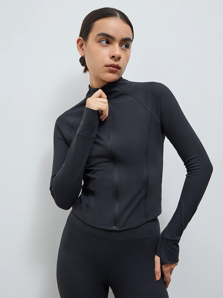 Nuoflexx Black Solid Jacket