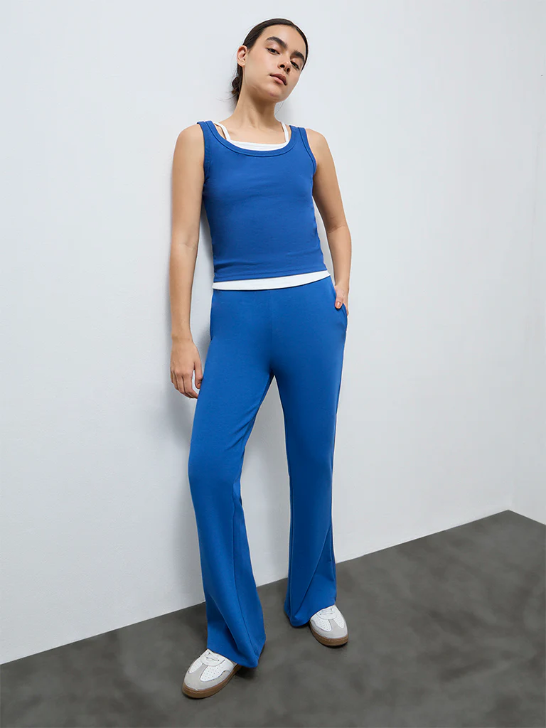 Nuoflexx Blue Textured Tank Top - Image 2
