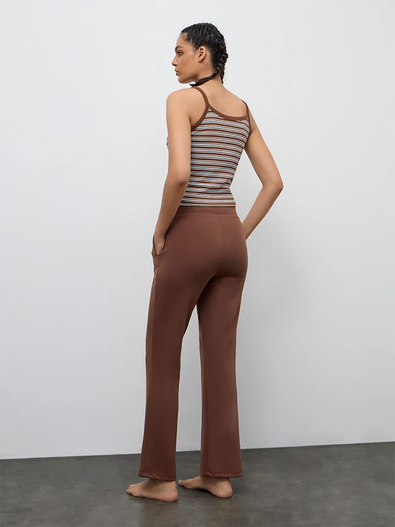 Nuoflexx Brown High-Rise Pants - Image 4