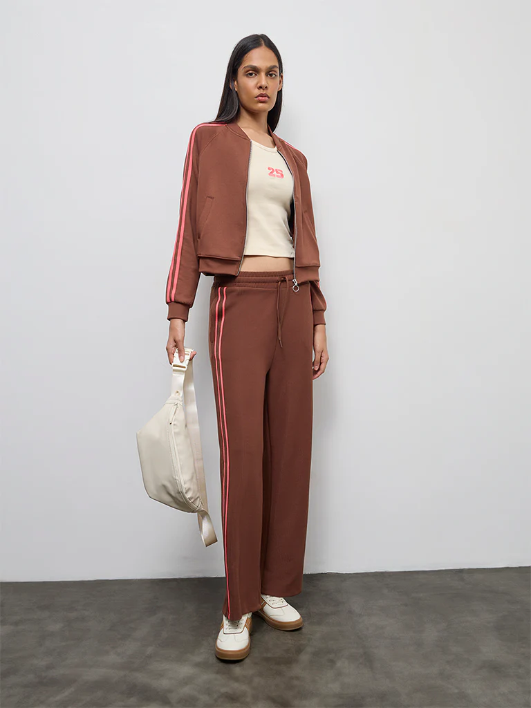 Nuoflexx Brown Striped Jacket - Image 2