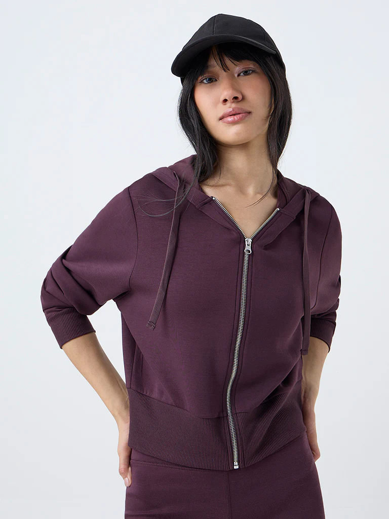 Nuoflexx Burgundy Solid Jacket