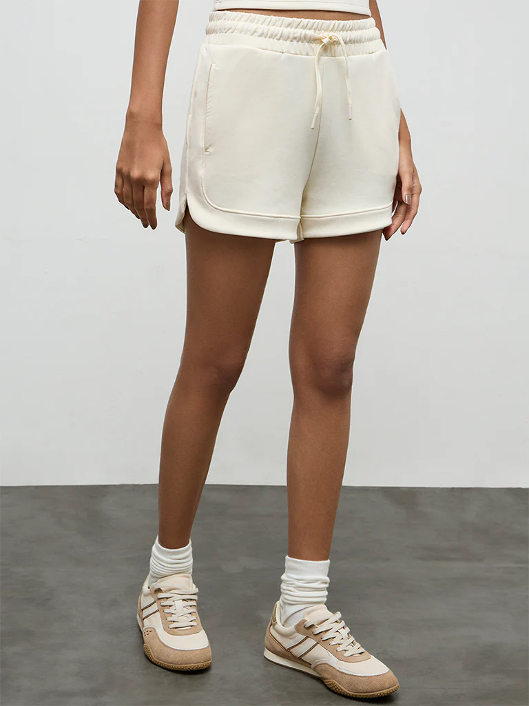 Nuoflexx Cream High-Rise Shorts - Image 2