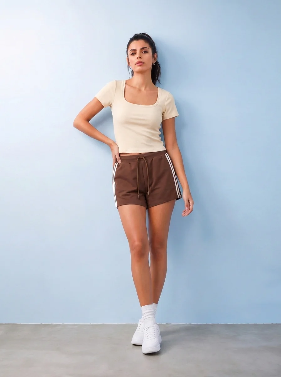 Nuoflexx Cream Ribbed Top - Image 2
