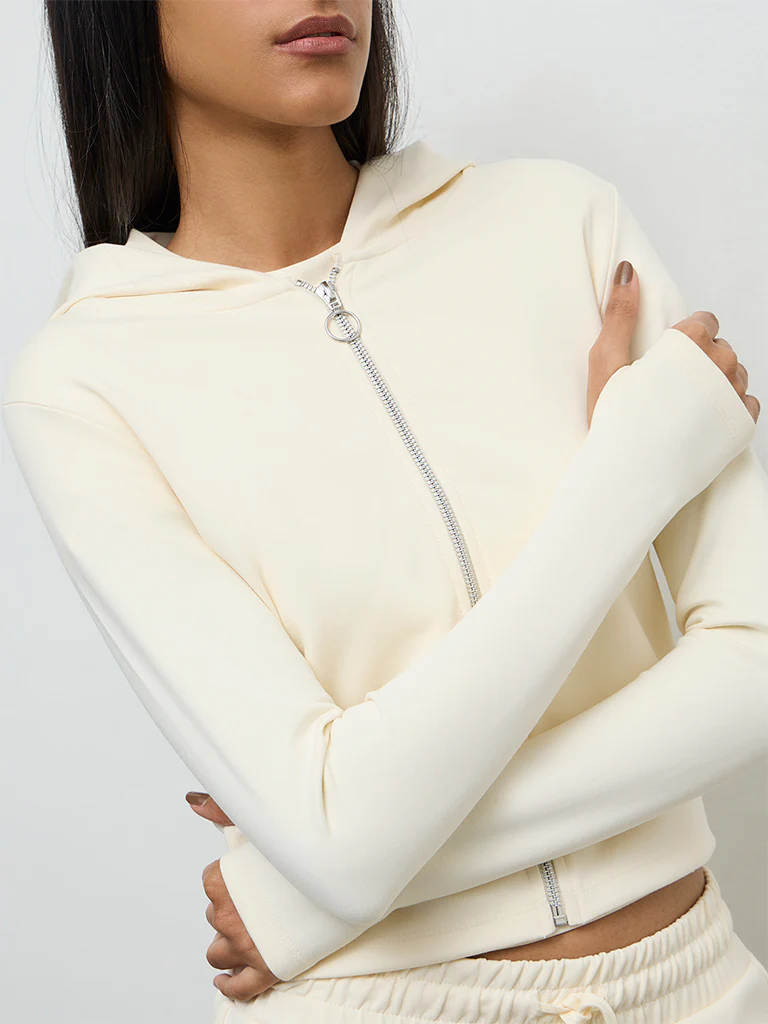 Nuoflexx Cream Solid Jacket - Image 3