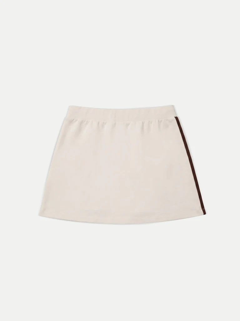 Nuoflexx Cream Striped High-Rise Skirt - Image 6