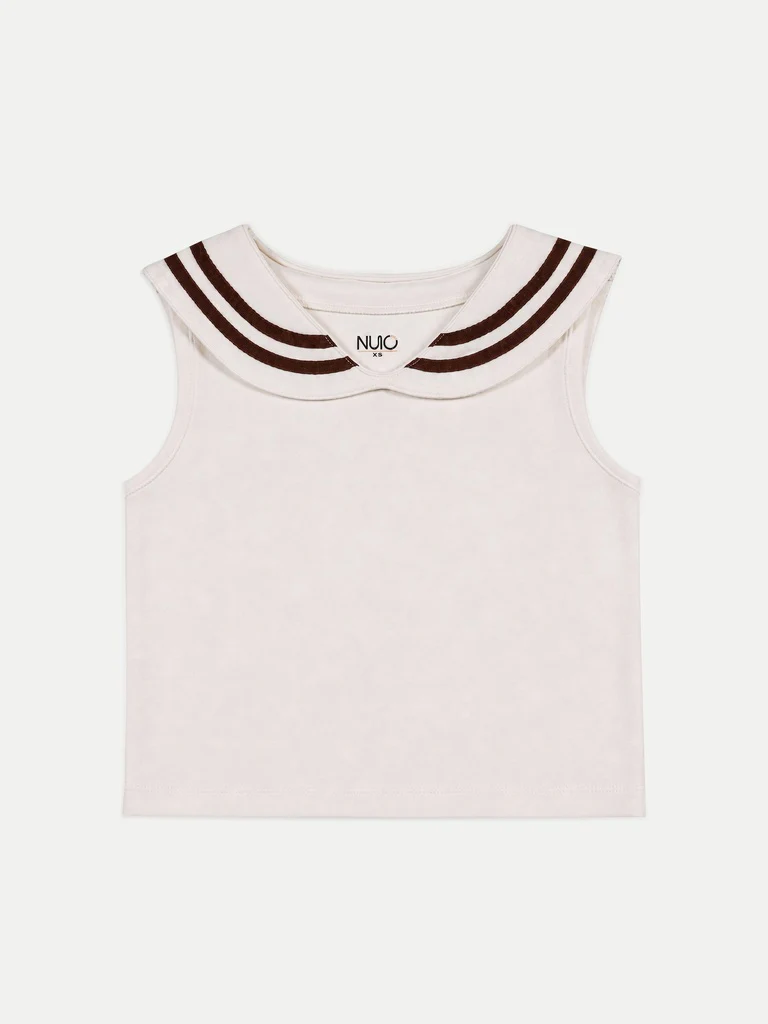 Nuoflexx Cream Striped Top - Image 5