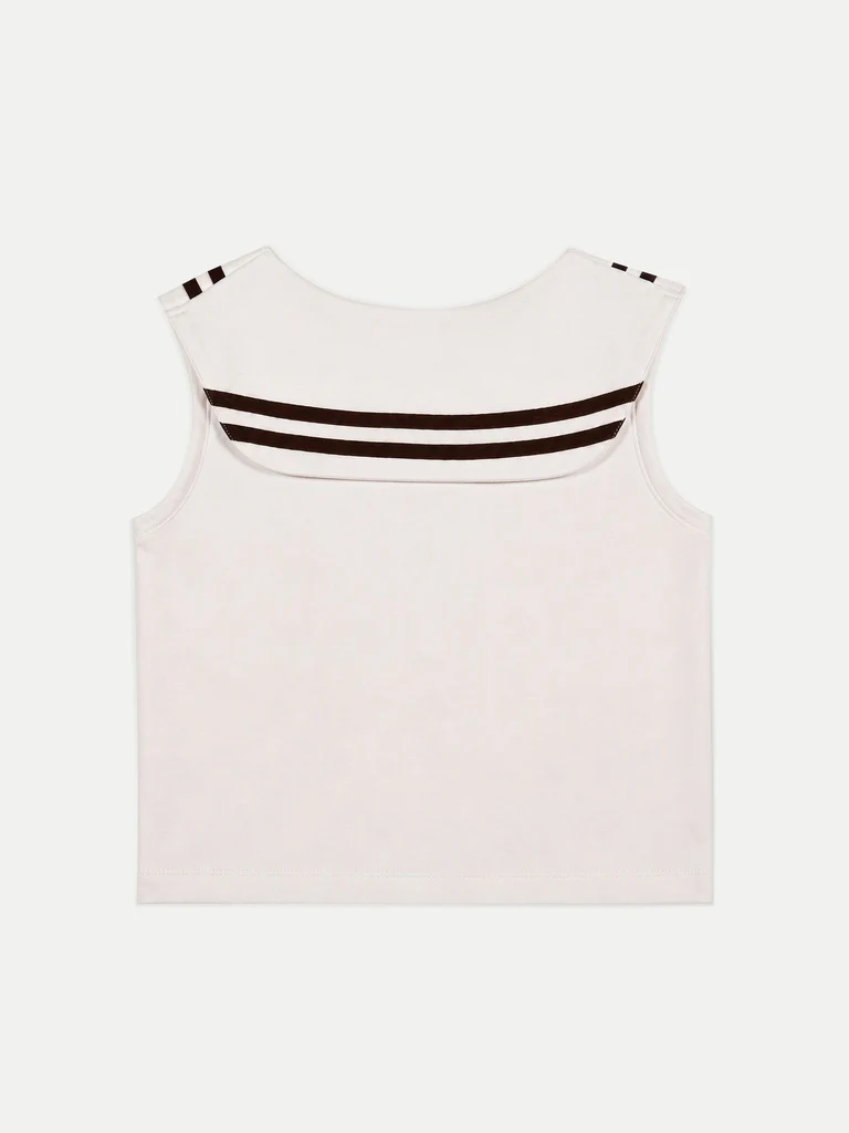 Nuoflexx Cream Striped Top - Image 6