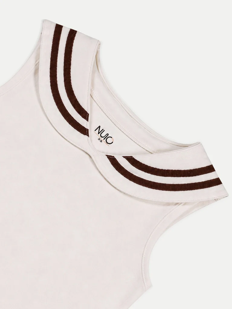 Nuoflexx Cream Striped Top - Image 7