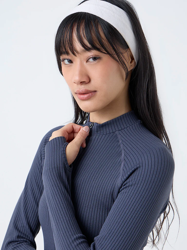 Nuoflexx Dark Grey Ribbed-Textured Jacket - Image 3