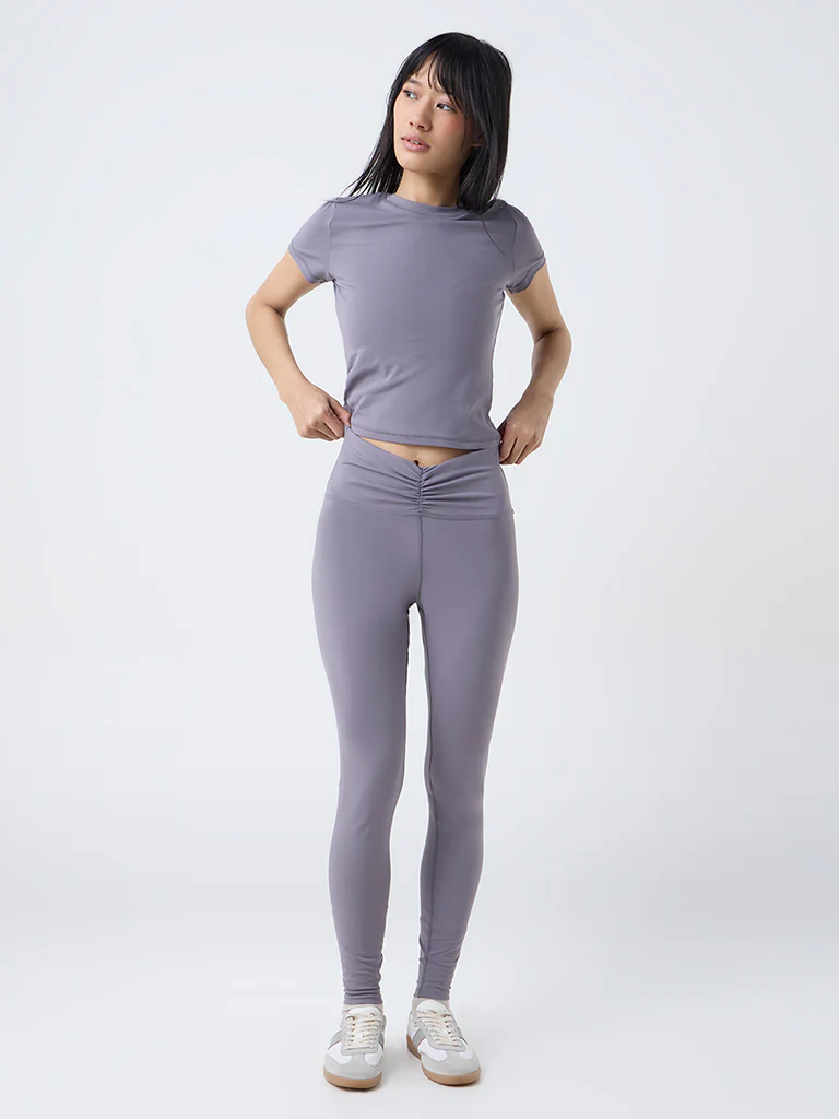 Nuoflexx Dusty Mauve Solid T-Shirt - Image 2
