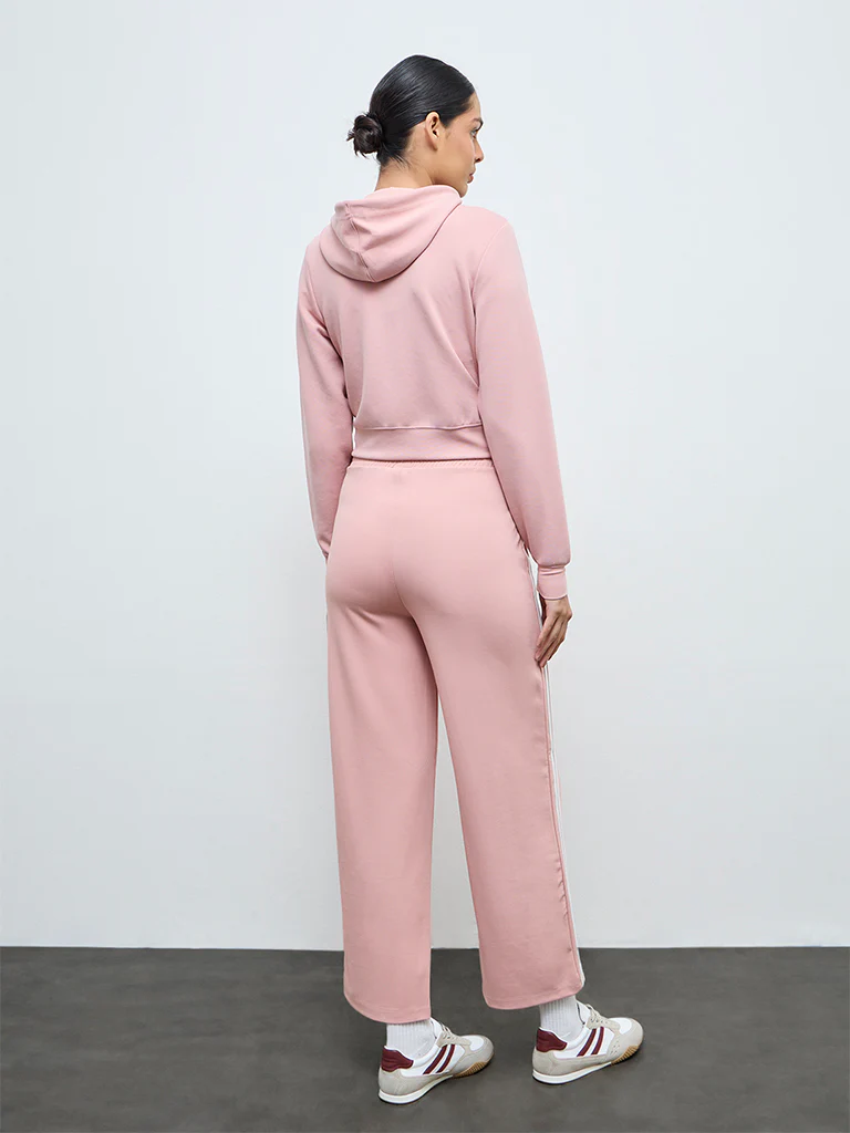 Nuoflexx Dusty Pink Striped Track Pants - Image 4