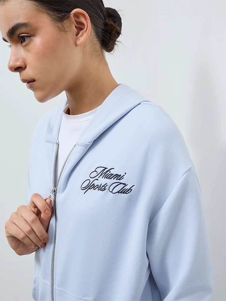 Nuoflexx Light Blue Hooded Jacket - Image 3
