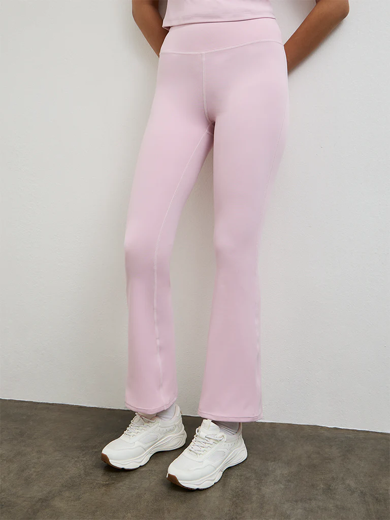 Nuoflexx Light Pink High-Rise Yoga Pants - Image 2