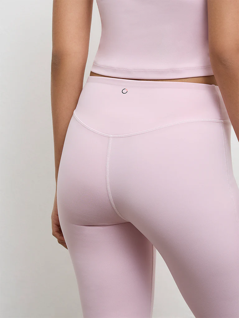 Nuoflexx Light Pink High-Rise Yoga Pants - Image 3