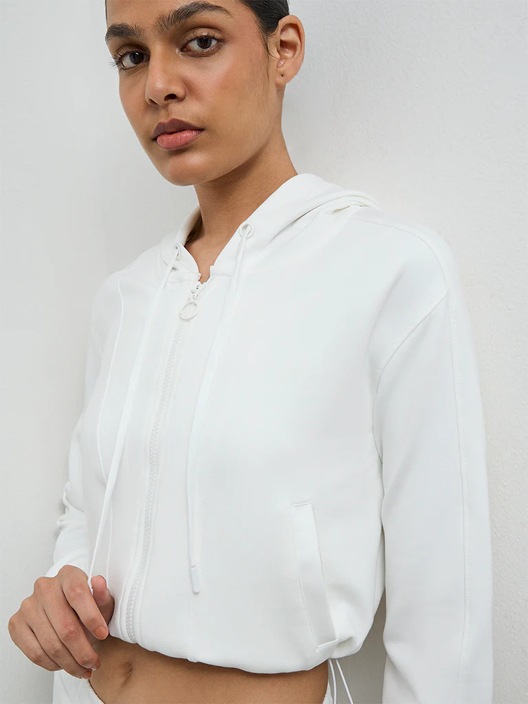 Nuoflexx Off-White Hooded Jacket - Image 3