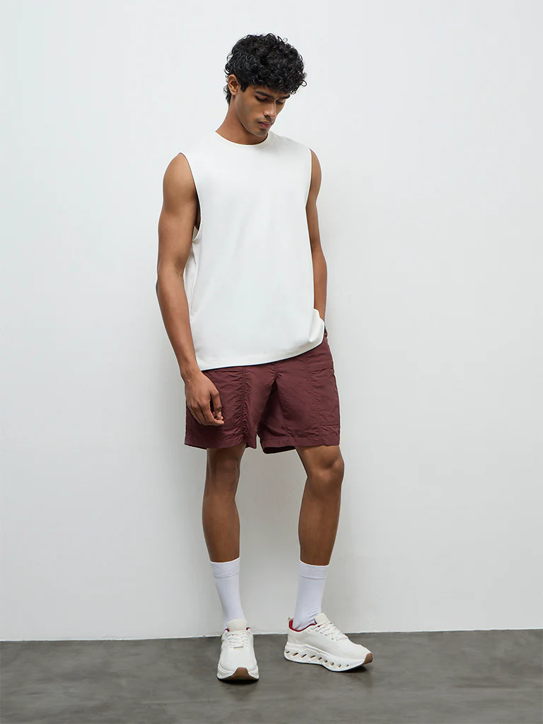 Nuoflexx Off-White Relaxed-Fit Cotton-Blend T-Shirt - Image 3