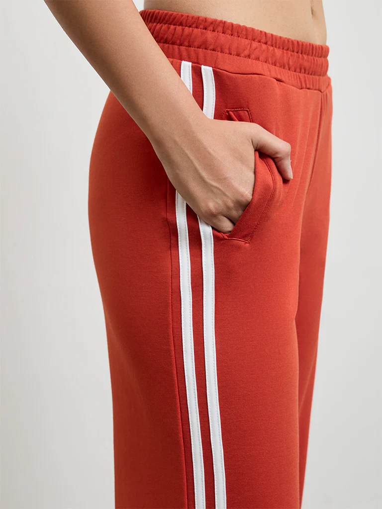 Nuoflexx Red Striped High-Rise Track Pants - Image 3