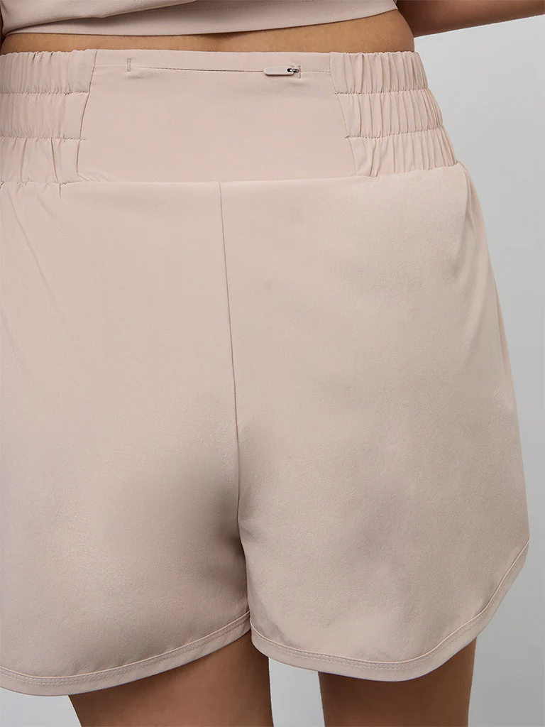 Nuoflexx Taupe High Rise Shorts - Image 3
