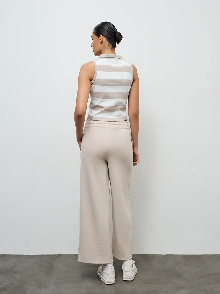 Nuoflexx Taupe High-Rise Track Pants - Image 4