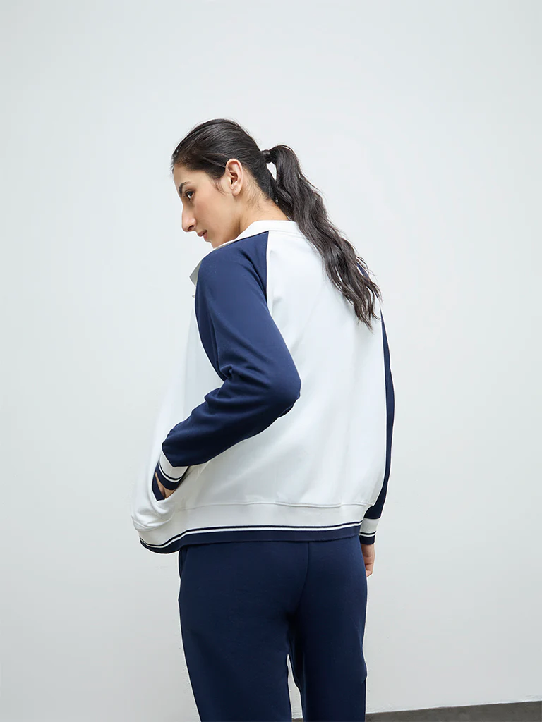 Nuoflexx White Colour-Blocked Jacket - Image 4