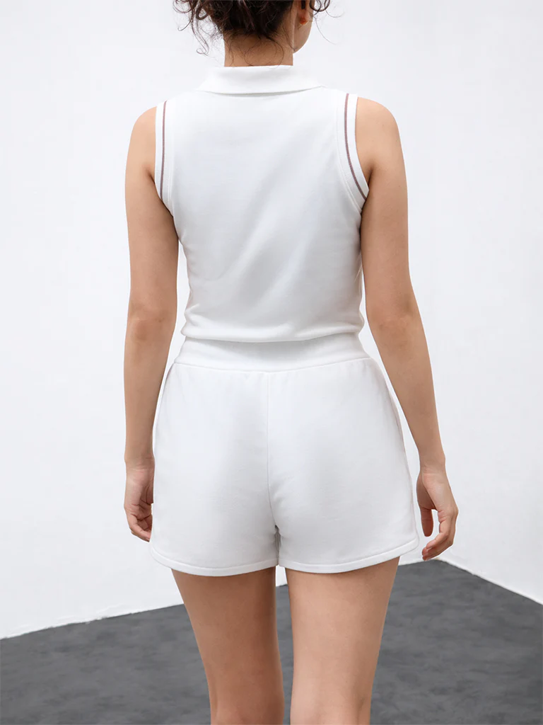 Nuoflexx White High-Rise Shorts - Image 4