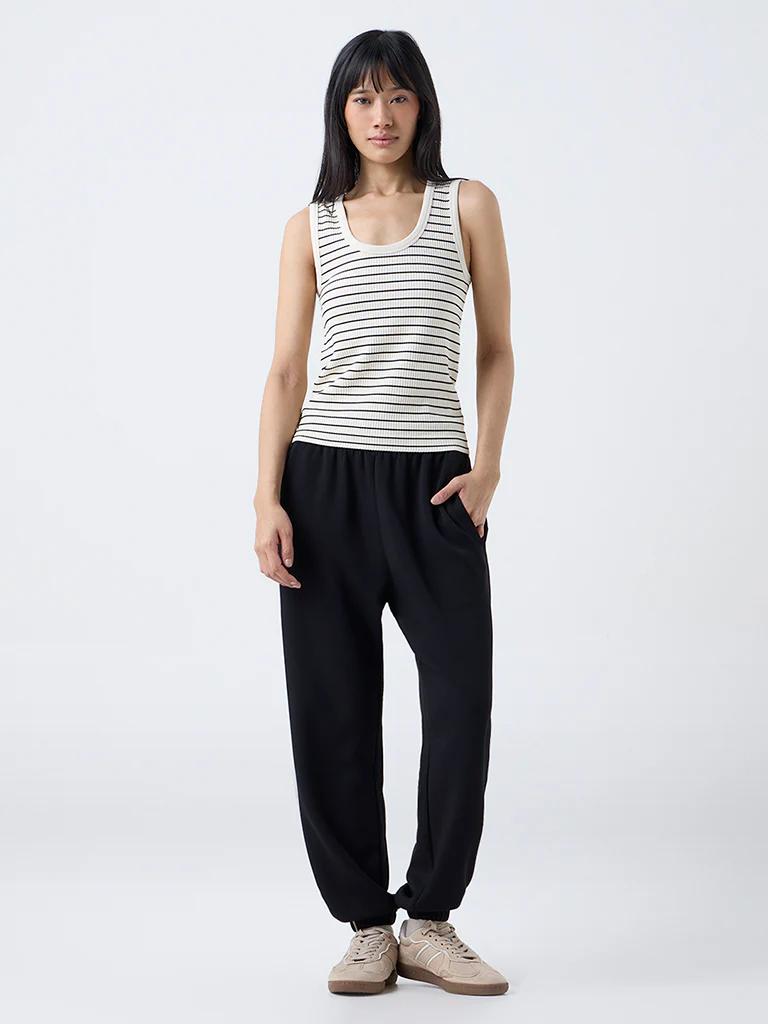 Nuoflexx White Striped Tank Top - Image 2