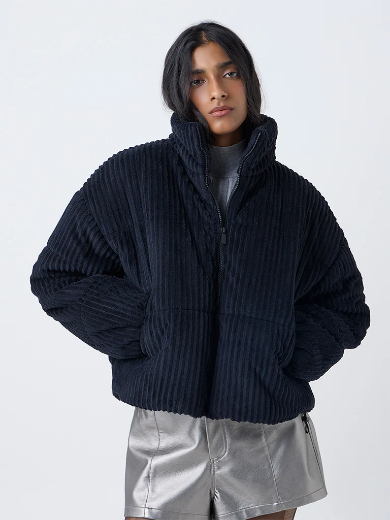Nuon Black Corduroy Jacket - Image 2