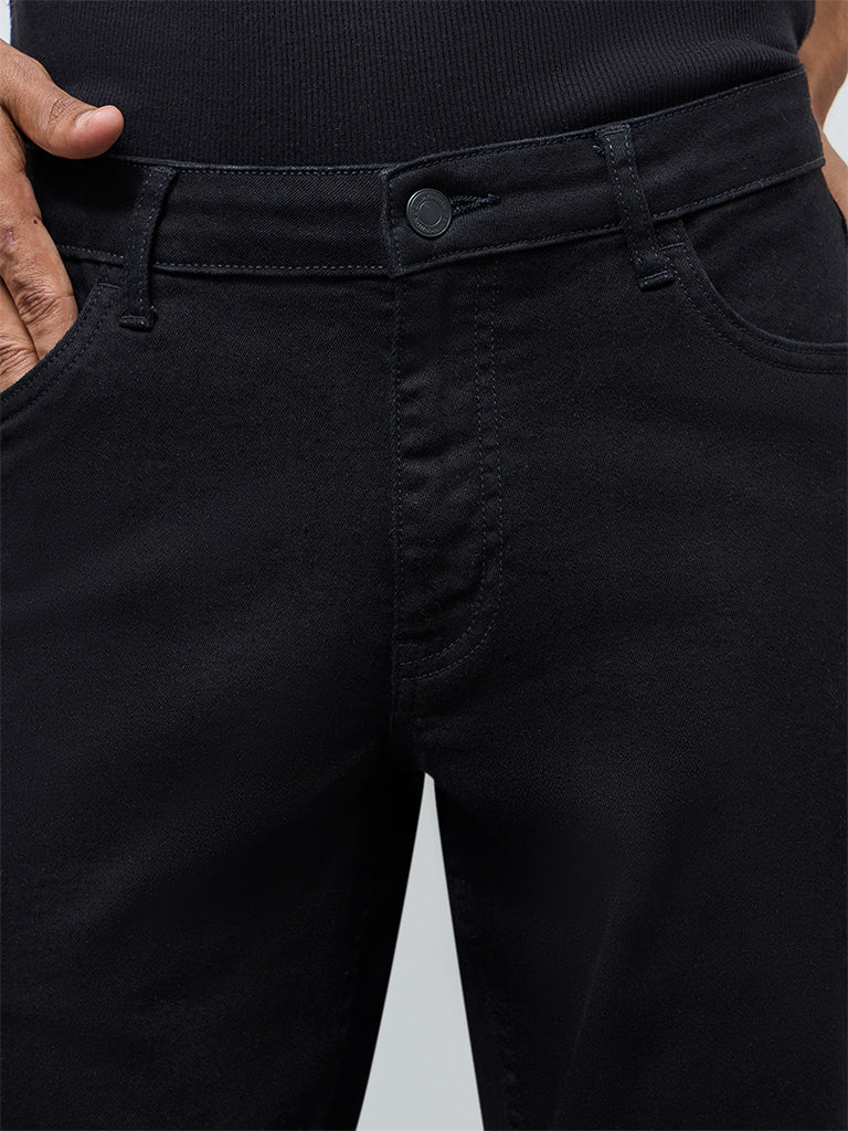 Nuon Black Hendrix Slim-Fit Mid-Rise Denim Jeans - Image 3