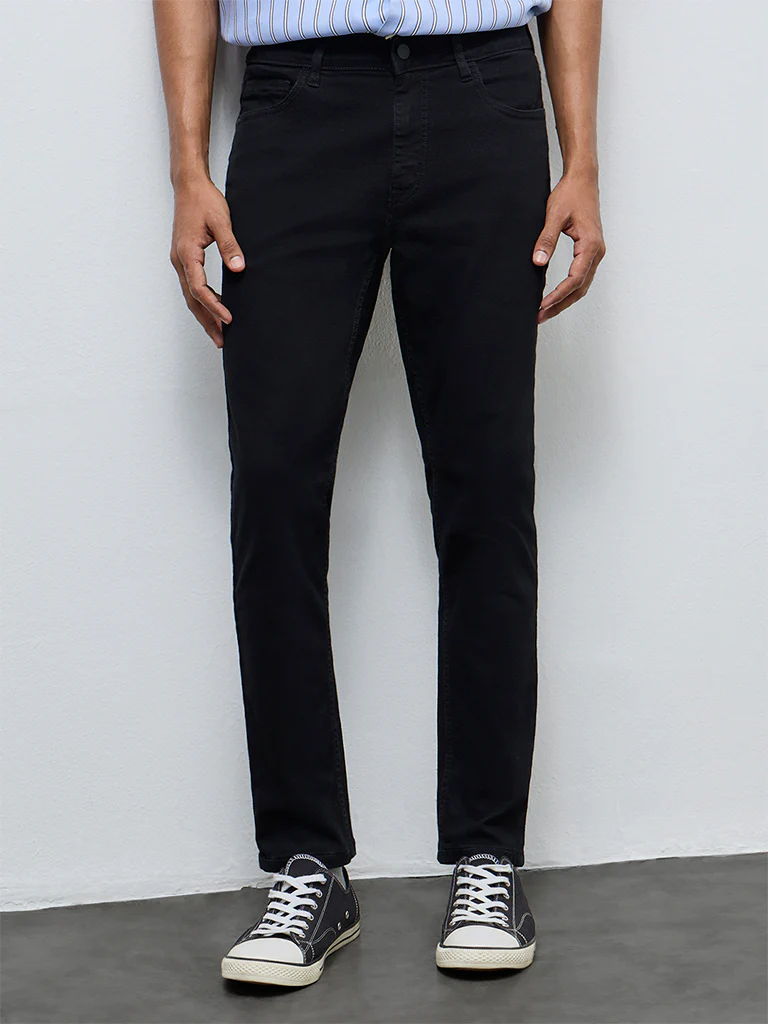 Nuon Black Rodeo Slim-Fit Mid-Rise Jeans - Image 2