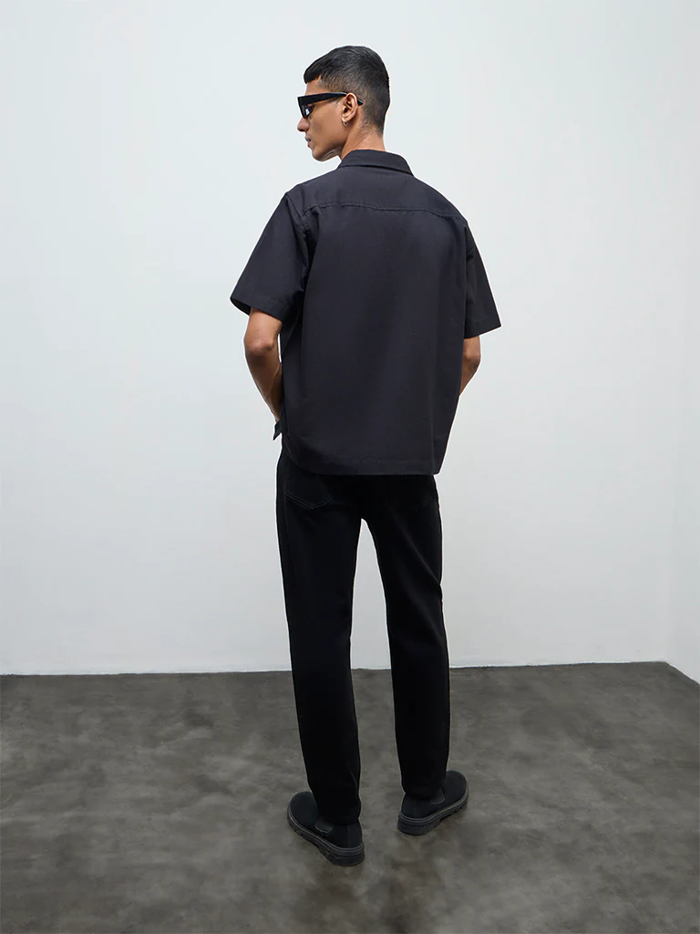 Nuon Black Slim-Fit Mid-Rise Jeans - Image 4