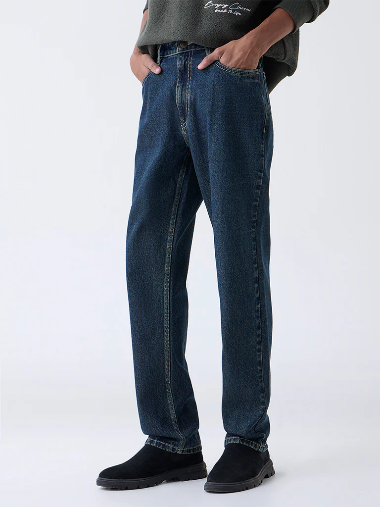 Nuon Blue Relaxed-Fit Mid-Rise Jeans - Image 2