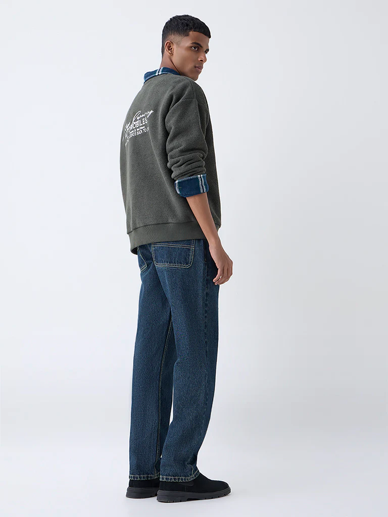 Nuon Blue Relaxed-Fit Mid-Rise Jeans - Image 4