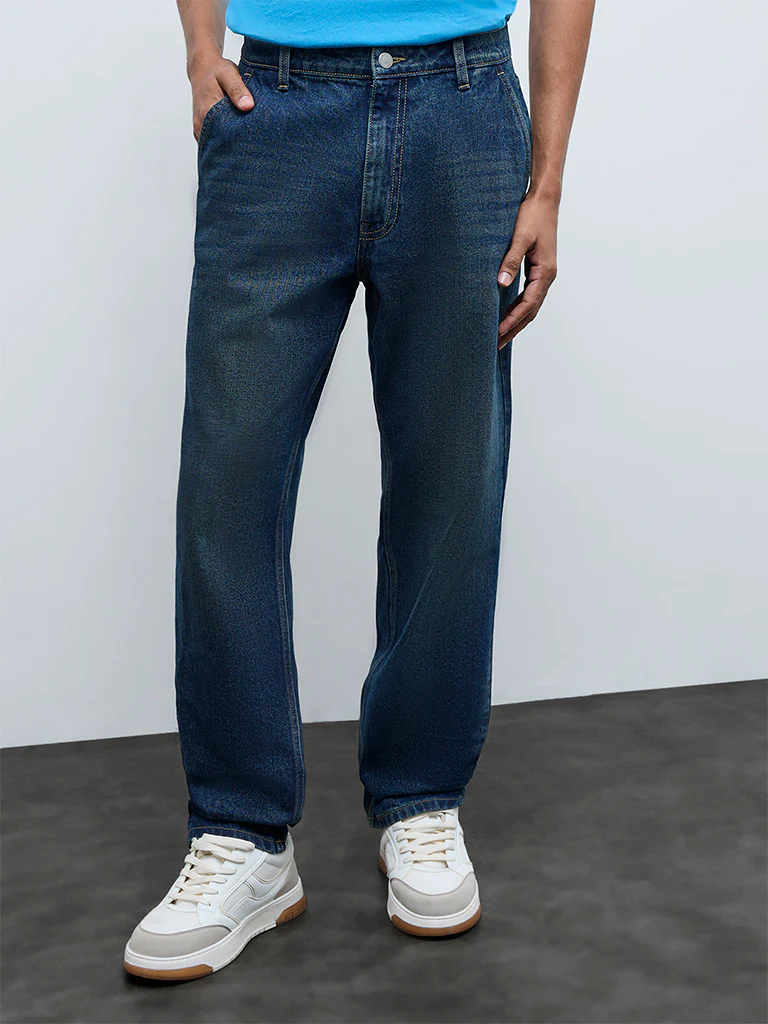 Nuon Blue Relaxed-Fit Mid-Rise Jeans - Image 3