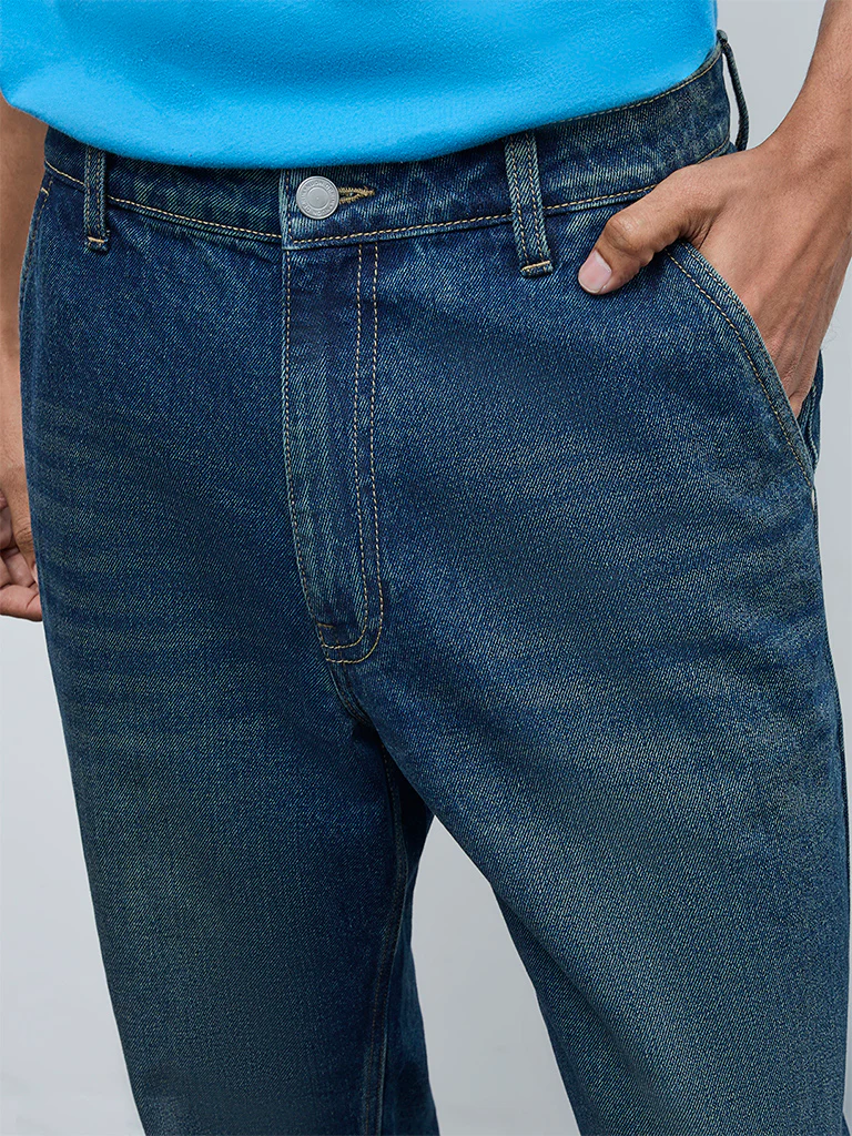 Nuon Blue Relaxed-Fit Mid-Rise Jeans - Image 4